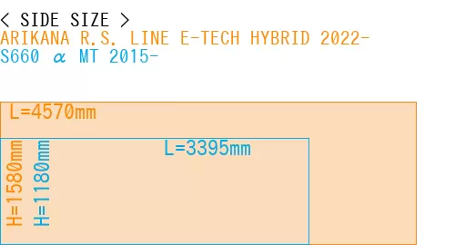 #ARIKANA R.S. LINE E-TECH HYBRID 2022- + S660 α MT 2015-